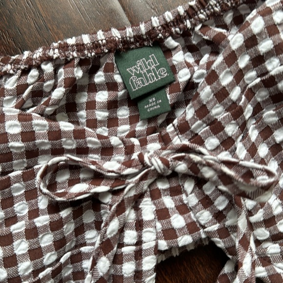 Wild Fable Gingham Crop Top ***NO BOTTOMS*** - Picture 5 of 7